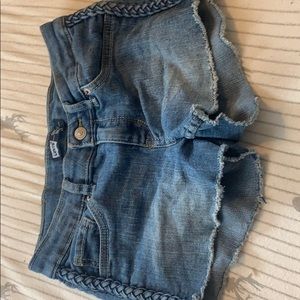 girls jean shorts